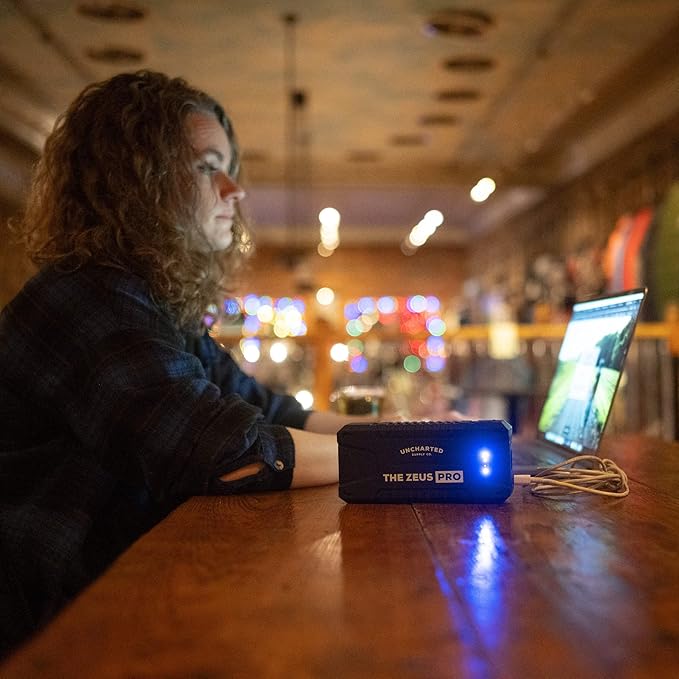 Uncharted Supply Co. Zeus Pro – 20,000mAh Portable Jump Starter & USB-C Power Bank with LED Flashlight