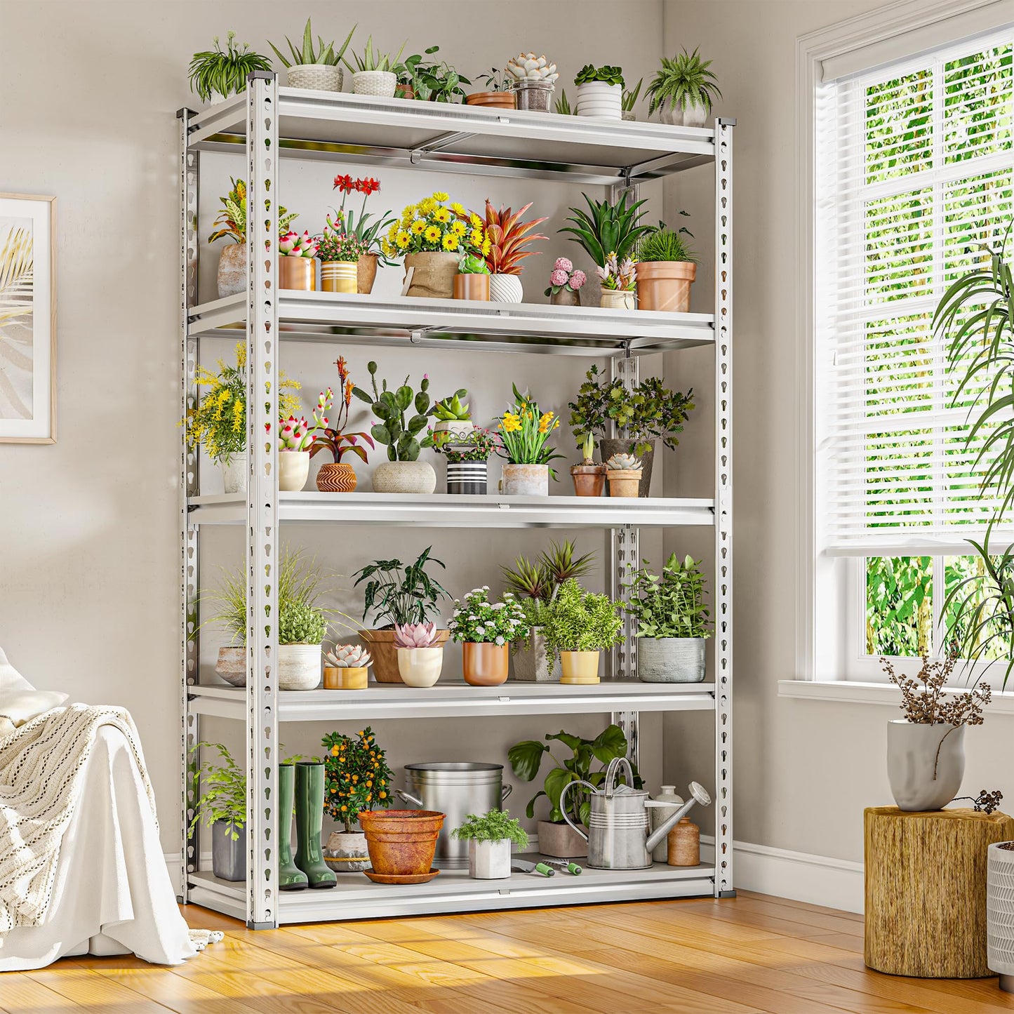 REIBII 72" H Waterproof Plant Stand with PP Board for Gardening Enthusiasts