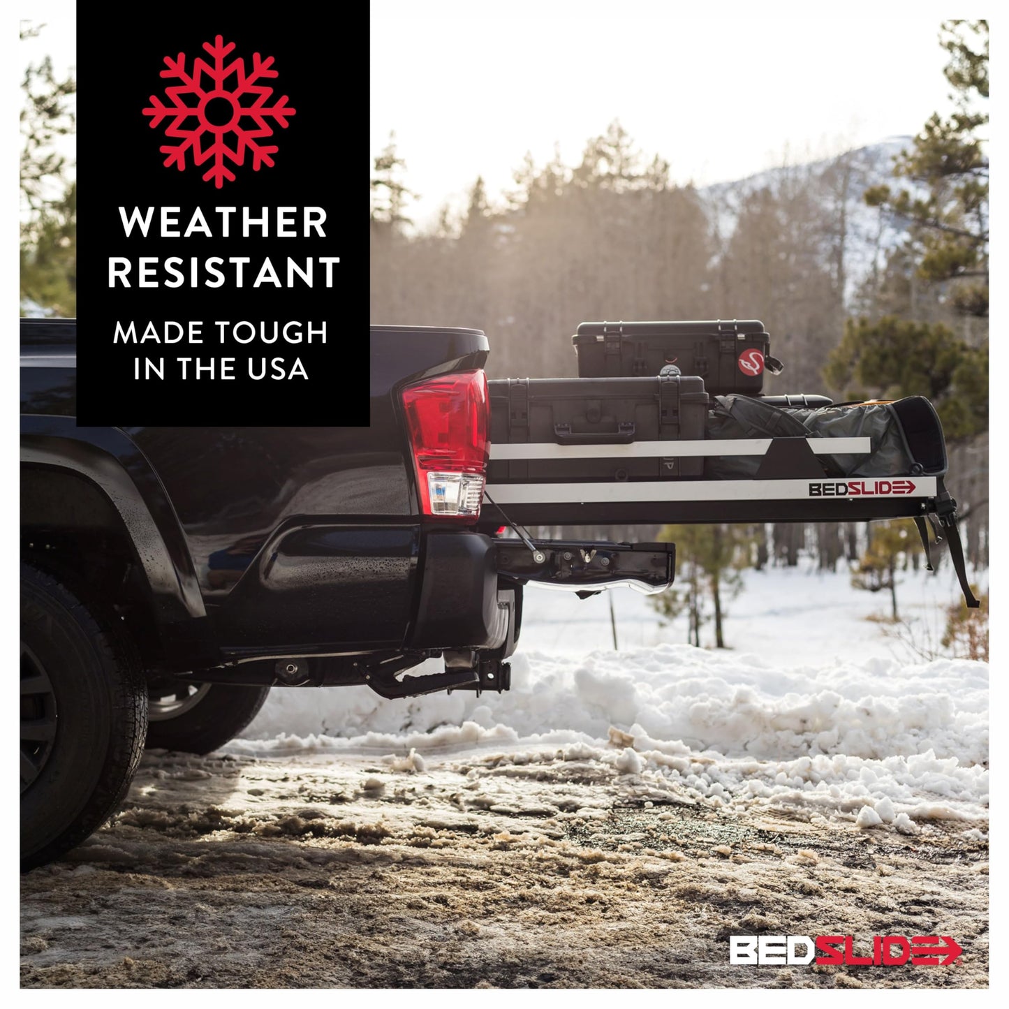 Bedslide 1500 Contractor Sliding Truck Bed Organizer, 75 x 48-Inch, Capacity 1500 lbs., Truck Bed Storage Tray, Silver