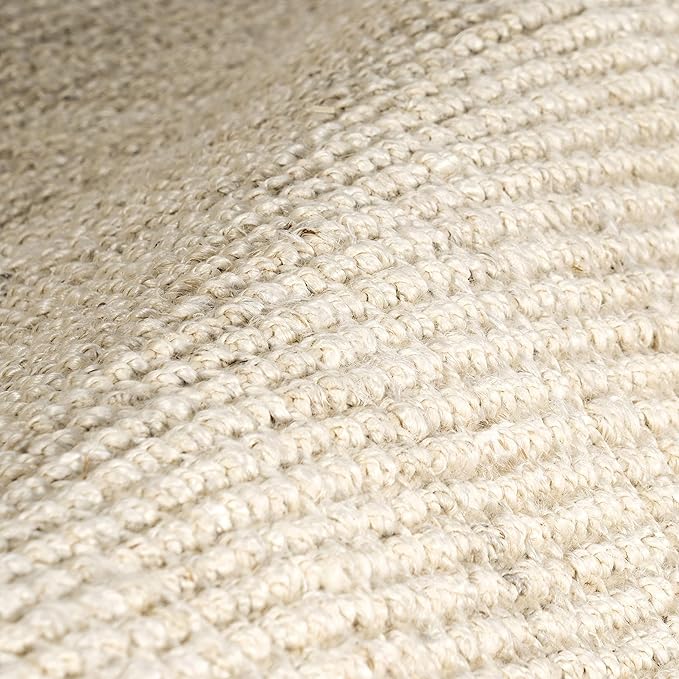Nuloom Daniela Off-White, 2'6" x 6', Handmade, Jute, Tassel, Soft and Textured, High Traffic, Stain Resistant, Easy Clean, Durable Runner for Bedroom, Living Room, Dining Space, Foyer, Entryway