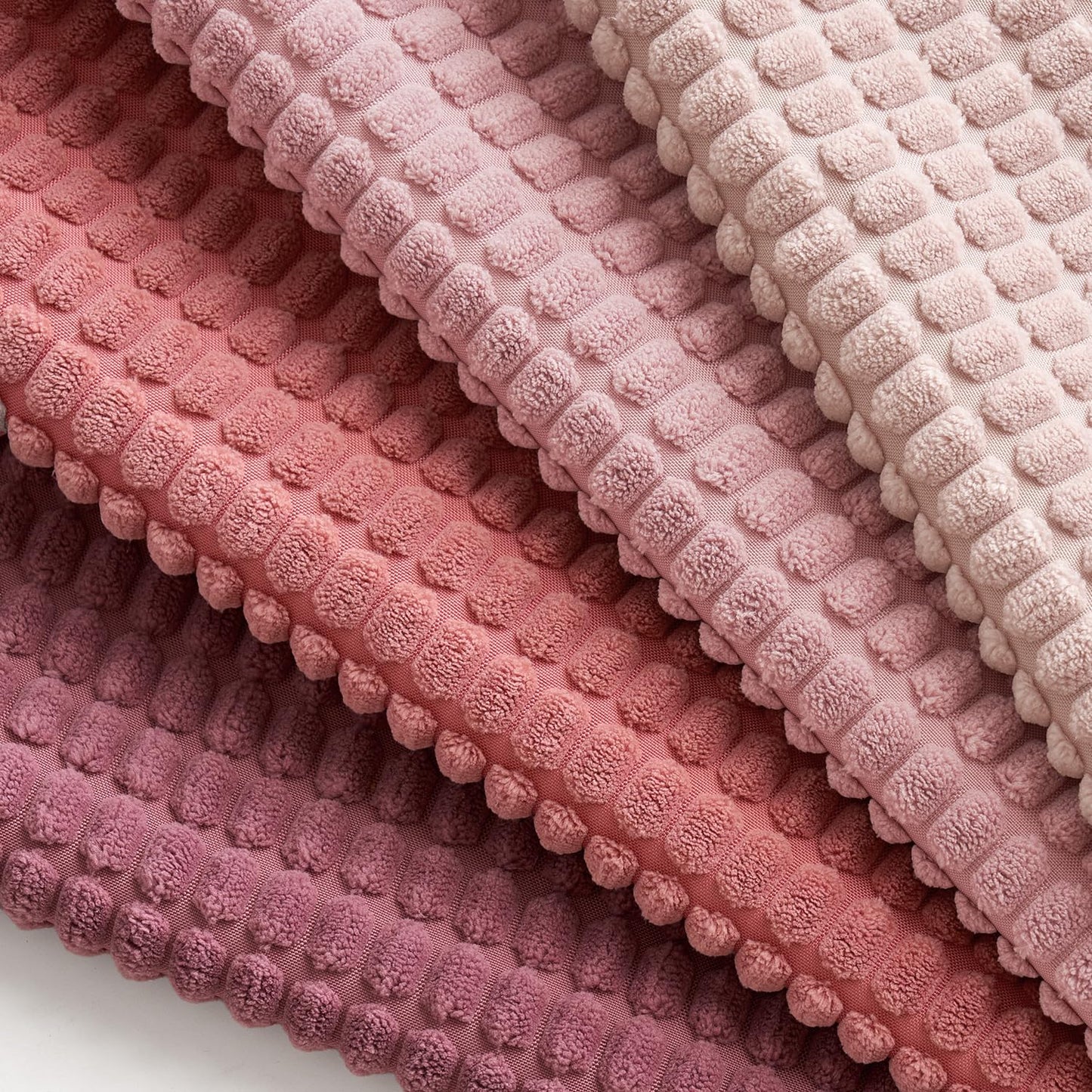 MIULEE Aesthetic Pink Spring Decorative Pillow Covers 20x20 Inch Set of 4 Valentine Romantic Sweet Cute Soft Throw Pillows Coquette Home Decor Corduroy Couch Pillowcases for Sofa Living Room Bed
