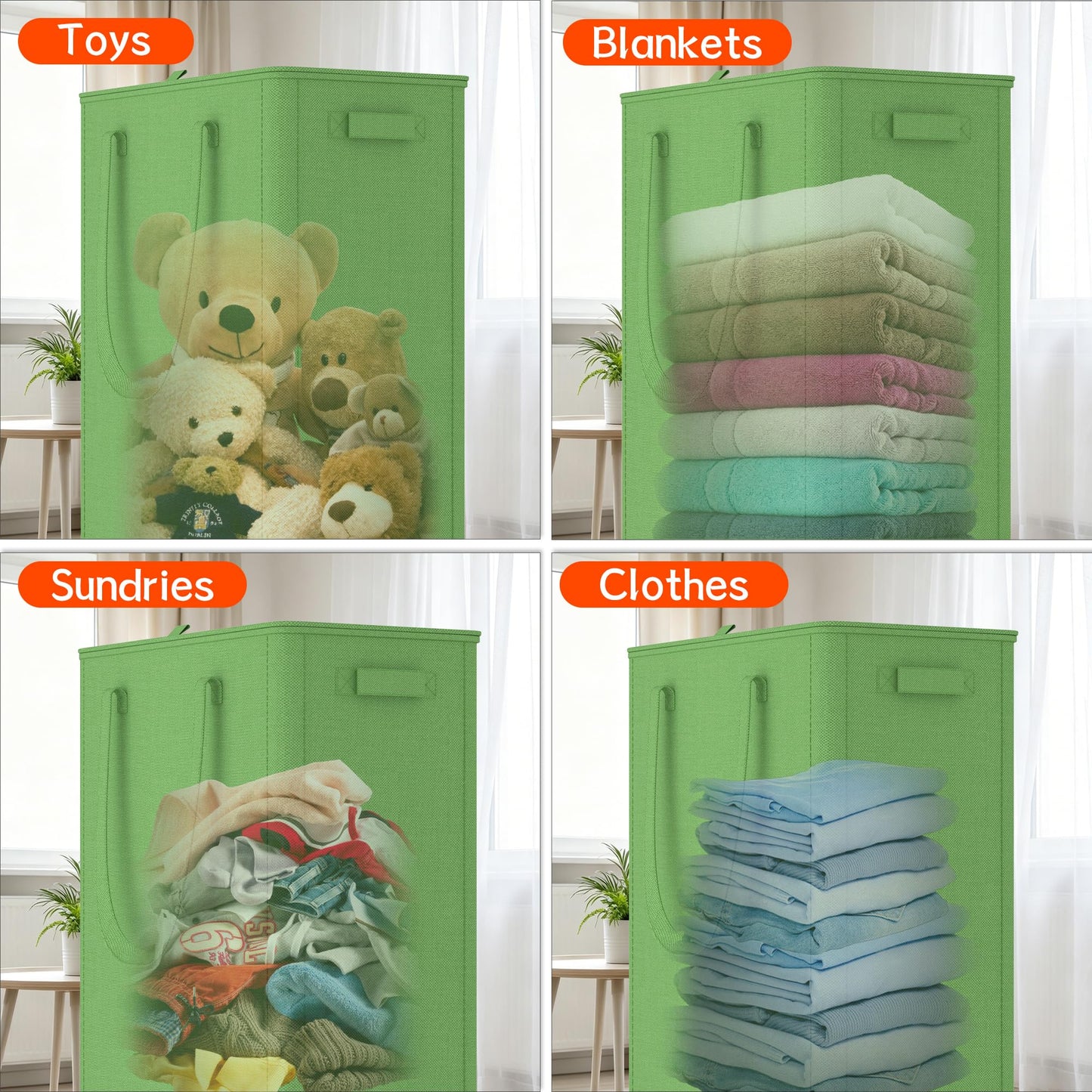 Slim Laundry Hamper with Wheels,20 Gal (75L) Rolling Laundry Basket with lid and wheels Clothes Hamper Foldable Tall Dirty Clothes Basket Sturdy Collapsible Clothes Hamper for Dorm,Laundry Room
