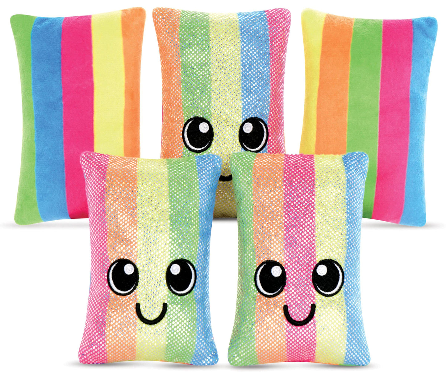 iscream Play with Your Food! Super Sours Strawberry Scented Fleece Play Pillow Set with Embroidered Accents