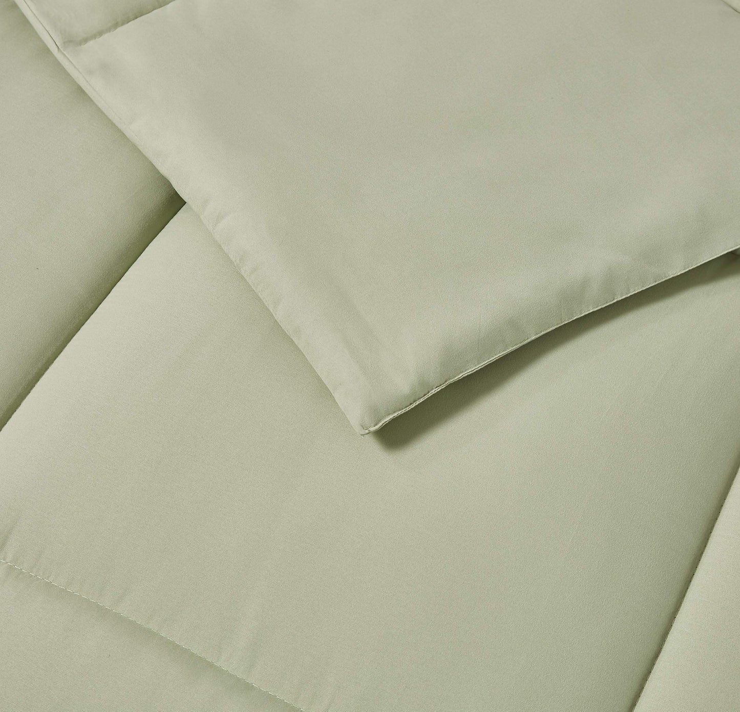 Blue Ridge Home Fashions Microfiber Duvet Insert Comforter Bed Set, King, Sage