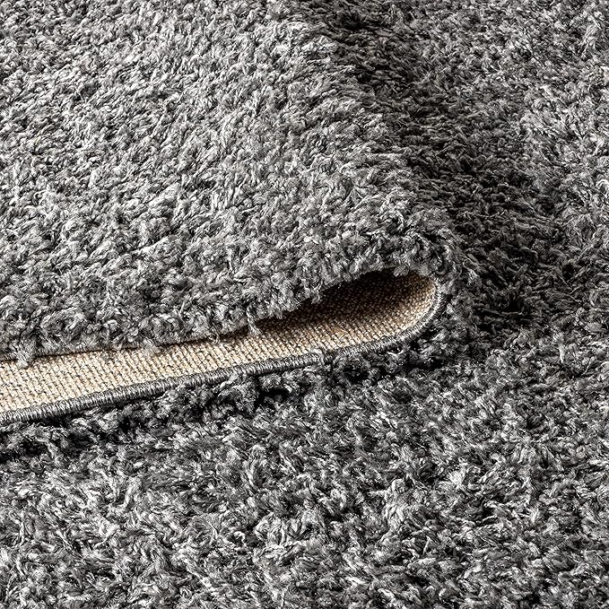 JONATHAN Y Mercer Shag Plush Tassel Charcoal Indoor Area Rug, 3x5, Contemporary, Modern, Easy-Cleaning for Living Room, Bedroom, Kitchen, Pet Friendly, Non-Shedding (MCR100B-3)